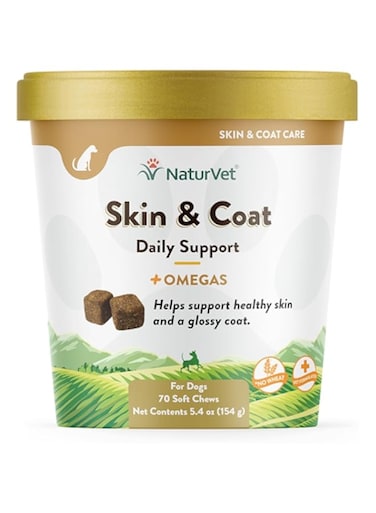 NaturVet Breath Aid Plus Skin &amp; Coat Soft Chews - 5.4 oz