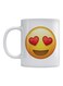 Love Emoji Printed Mug White/Yellow/Red 350ml