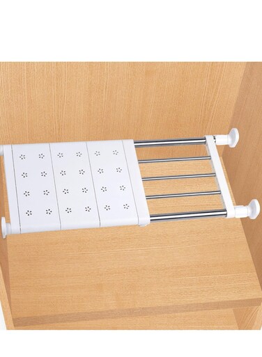 Storage Rack Adjustable Organizer, Expandable Closet Tension Shelf, Organizer Shelf for Lockers
