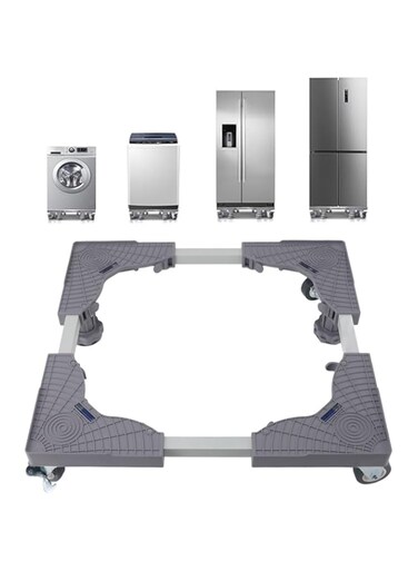 Luqeeg Furniture Dolly, Adjustable Washing Machine Stand, Strong Load Bearing with Brake, Balance Angle, Leveling Measurement, Universal Mobile Base for Dryer Refrigerator, Luqeegmph0sfz3tg