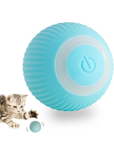 MRTURK REVHQ Pet's Cat Toy Ball,Wloom Cat Toy,Magic Rolling and Sound Ball for Indoor Playing Stimulate Hunting Instinct for Your Kitty. (Green)