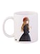 Girl Printed Coffee Mug White/Black/Red 11ounce
