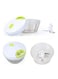 Chopper Stainless Steel Blade Manual Mini Food Vegetable Pull Chopper White-Green