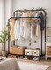 Clothes Organizer And Holder Metal Stand Black 110x53x150cm