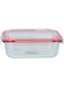 Delcasa Brs Rectangular Glass Airtight Container, 0.4 Liter, Dc1427