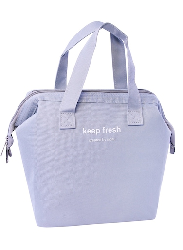Grey Reusable Insulated Lunch Bag Stylish Bento Lunch Bag Water-resistant Lunch Tote Bag Lunch Box Containers for Women Men Adults Work Picnic