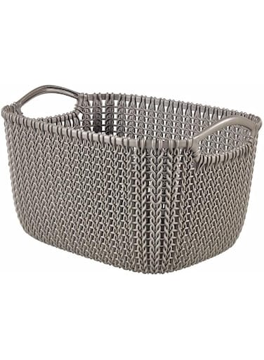 Curver,Knit,Small Basket,with 2 hand,8L,Brown Color