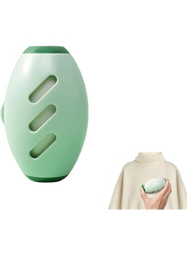 Reusable Lint Roller Ball Lint Remover Travel Lint Roller for Clothes Small Portable Lint Ball Remover for Clothes and Pet Hair Quickly and Effectively Remove Clothes Fuzz Lint Balls Pills (Green)