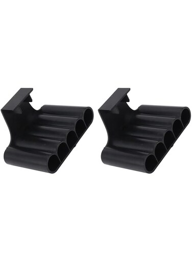 cooden Fish Plant Holder, 5 Holes 2Pcs Corrosion Resistant Aquarium Plant Holder Fish Decorations Heat Resistant for Pothos for Lucky Bamboo (Short Hook)