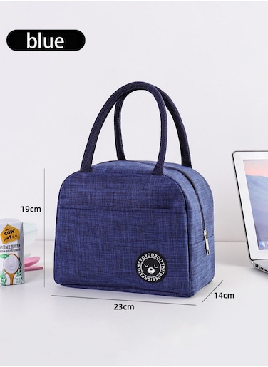 Portable waterproof thick lunch bag suitable for men and women, adult office portable bento bag