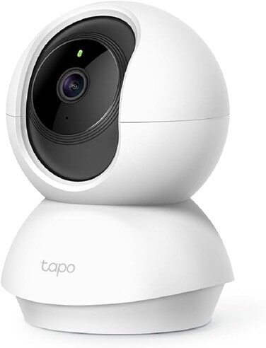 Tapo Pan/Tilt 1080p Resolution, 360&deg;Rotational View Security Camera Motion Tracking  Motion &amp; Baby Crying Detection  2-Way Audio   Night Vision   Works with Alexa &amp; Google Home (Tapo C200)