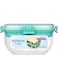 Sistema 21358 1.63L Salad &amp; Sandwich, Polypropylene, Minty Teal