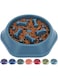 Kongon Slow Feeder Dog Bowl No Choking Slow Feeder Bloat Stop Dog Food Water Bowl with Funny Pattern