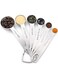 6 set stainless steel Collaible Folding Measuring Cup and Spoon SetMeasuring Spoons Premium Heavy Duty Measurements Measuring Dry and Liquid Ingredients