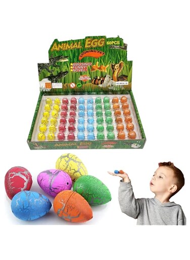 Home Smart Magic Dinosaur Eggs Hatching Growing Toy for Toddlers Educational Toys and Ideal Birthday Gift for Boys and Girls (Dinosaur Eggs)