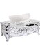 Lifenanny Luxurious Rose Tissue Box Holder, Stylish Bling Acrylic Tissue Box Cover for Bathroom Vanity Countertops, Bedroom Dressers, Night Stands, Desks &amp; Tables (Silver)