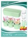 Cube Tray, Silicone Ice Cube Maker with Spill-Proof Lidsfor 20 30 40oz Tumbler, Ice Drink, Juice, BPA Free,(Green)