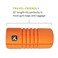 أسطوانة التدليك الرغوية TriggerPoint Performance TriggerPoint Grid Travel Foam Roller للتمارين الرياضية، وتدليك الأنسجة العميقة، واستشفاء العضلات (10 بوصات)، برتقالي