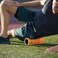 أسطوانة التدليك الرغوية TriggerPoint Performance TriggerPoint Grid Travel Foam Roller للتمارين الرياضية، وتدليك الأنسجة العميقة، واستشفاء العضلات (10 بوصات)، برتقالي