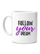 Print Printed Ceramic Mug White/Black/Purple
