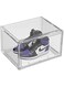 Gallery Shoe Storage Box with Clear Plastic Stackable Shoe Organizer for Closet Space Saving Foldable Shoe Containers Bins Holders for Home Organization (Clear)