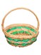 YAHOME Handmade Wicker Woven Basket With Handle- Wicker Basket- Storage Baskets for Fruits Or for Organizing Closet, Bedroom, Bathroom, Living Room, Entryway, Office (Small)