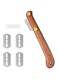 NALACAL Sourdough Bread Lame Slicing Tool, Baking Sourdough Bread Starter Jar Razor Cutter, 1 Set Dough Baking Cutter with Blades, Pastry Cutters Wooden Slicer for Bakers, Brown
