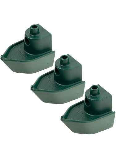 Ikea KNOPARE Novelty Wall Key Hooks, Ship/Boat Bow &amp; Funnel Design, Dark Green, Plastic, 7 x 7 x 5 cm - Set of 3