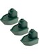 Ikea KNOPARE Novelty Wall Key Hooks, Ship/Boat Bow &amp; Funnel Design, Dark Green, Plastic, 7 x 7 x 5 cm - Set of 3