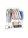 Clothes Organizer And Holder Metal Stand White 180cm
