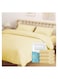 Disposable Bedding Set, for Travel &amp; Emergency, Includes Bed Sheets, Quilt Cover, Pillow Case, and Bedspread, Thickened Material, Portable &amp; Hygienic, Double Bed Size, Yellow, 4-Piece Set