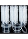 TERRIFI 25 Pcs Storage Containers with Lids and Handles, 10 oz Clear Plastic Buckets, 300ml Mini Storage Case for DIY Art Craft, Pigment, Small Tools, Part Material