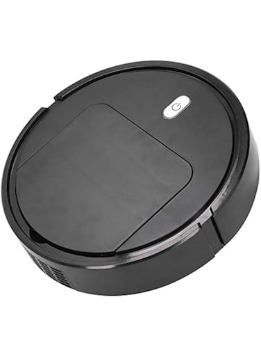 Vokers Robot Vacuum Cleaner, Automatic Smart Robotic Vacuum Cleaner USB Sweeping, Mopping, Vacuum, Strong Suction Floor Clean Robot for Pet Hair, Carpets, Hard Floors 55db Quiet, 90 min Runtime(Black)