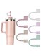 5-Pack Silicone Straw Covers Compatible with Cups - Dust-Proof Straw Caps for 40 oz Tumblers and Water Bottles
