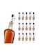 16 Pack Cork Bottle Spouts Stainless Steel Oil Bottle Stoppers Bottle Dividers With Dust Caps Oil Pour Spouts Rubber Bottle Corks For Olive Oil And Vinegar Bottles
