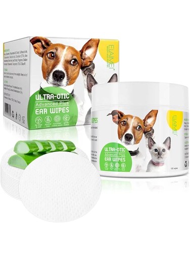 FDTY Dog Ear Cleaner Wipes,Dog Ear Cleaner，Dog Wipes,Dog Wipes,Dog Ear Wipes,Pet Wipes，Pet Ear Wipes100 Count