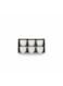 6-Piece Arabic Coffee Cup Set - Premium White Porcelain Cawa Cups, White Striped Design