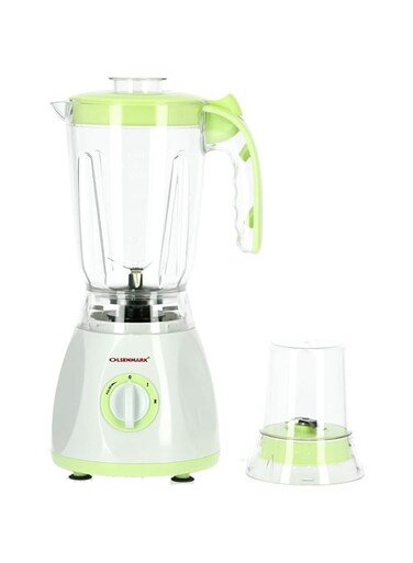 Olsenmark 450W 2 In 1 Multifunctional Blender - Stainless Steel Blades, 2Speed Control With Pulse - 1.5L Jar, Over Heat Protection - Ice Crusher, Chopper, Coffee Grinder &amp; Smoothie Maker