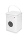 DEKD Laundry Powder Container Transparent Tinplate Laundry Powder Container with Skylight Large Capacity with Handle for Kitchen (White)