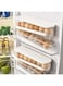 Masroo Auto Rolling Fridge Egg Organizer, Space Saving Eggs Dispenser for Refrigerator Storager, Home Egg Holder, 1 pack