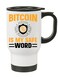 Crypto Currency Bitcoin Travel Mug for Bitcoin lovers and Traders (Design 10)