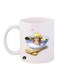 Durable Heat-resistant Thick Wall Designed Ergonomic Handled Naruto Printed Mug White/Beige/Blue