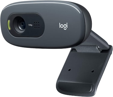 Logitech C270 Webcam 3 MP 1280 X 720 Pixels USB 2.0 Black - Webcams (3 MP, 1280 X 720 Pixels, 720P, USB 2.0, Black, Clip)