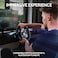 عجلة قيادة Logitech G29 Driving Force مع دواسات أرضية، مزودة بتقنية التغذية الراجعة للقوة الحقيقية، غطاء عجلة قيادة من الجلد لأجهزة PS5 وPS4 والكمبيوتر الشخصي وماك - أسود