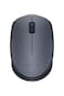 Logitech M170 Wireless Mouse, 2.4 GHz with USB Mini Receiver, Optical Tracking, 12-Months Battery Life, Ambidextrous PC/Mac/Laptop - Grey/Black