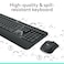 Logitech MK540 Wireless Keyboard and Mouse Combo for Windows, 2.4 GHz Wireless with Unifying USB-Receiver, Wireless Mouse, Multimedia Hot Keys, 3-Year Battery Life, PC/Laptop - Black