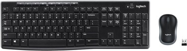 Logitech MK270 Wireless Keyboard And Mouse Combo - Keyboard And Mouse Included, Long Battery Life