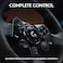 Logitech G G923 Racing Wheel And Pedals, TRUEFORCE Feedback, Responsive Driving Design, Dual Clutch Launch Control, Genuine Leather Steering Wheel Cover, For PS5, PS4, PC, Mac - Black