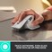 ماوس لوجيتك MX Master 3S اللاسلكي الإصدار القياسي مع مستقبل Logi Bolt USB، تمرير فائق السرعة، تصميم مريح، دقة 8K DPI، تتبع على الزجاج، نقرات هادئة، منفذ USB-C، بلوتوث، متوافق مع ويندوز، لينكس، كروم