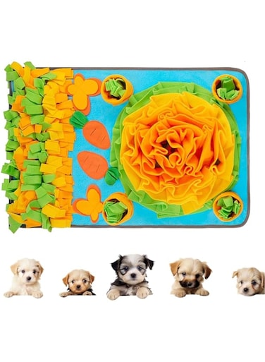 TOMVAES Snuffle Mat for Dogs, 23" x 31" Sniff Mat Slow Feeding Mat for Small Pets Cats, Sniff Mat Interactive Dog Puzzle Toys for Stress Relief and Slow Eating Encourages Natural Foraging Skills